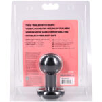 Round Butt Plug Small - Black - Image 4