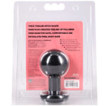 Round Butt Plug Medium - Black - Image 4