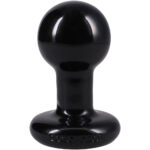 Round Butt Plug Large - Black - Image 2