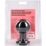 Round Butt Plug Large - Black - Image 4
