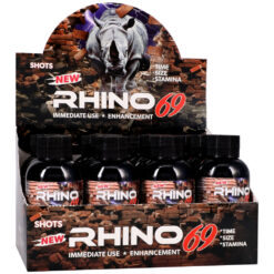 Rhino 69 - Liquid Shots 2oz Bottles - 12 Pack Display