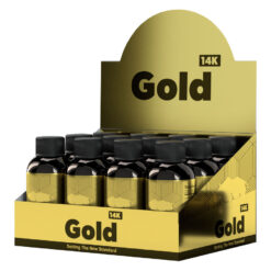 Rhino Gold 14k - Liquid Shots 2oz Bottles - 12 Pack Display