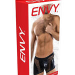 Sheer Contrast Boxer Briefs - Os - Black