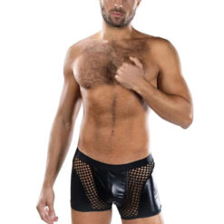 Sheer Contrast Boxer Briefs - Os - Black