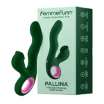 Pallina Triple-Action Rabbit Vibrator - Green - Image 4