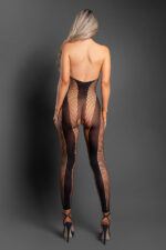Make Your Move Footless Open Crotch Bodystocking - Os - Black - Image 2