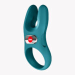 Nōs Classic Vibrating Cock Ring - Bottle Green - Image 4