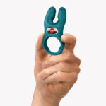 Nōs Classic Vibrating Cock Ring - Bottle Green - Image 7