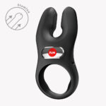 Nōs Classic Vibrating Cock Ring - Black - Image 5
