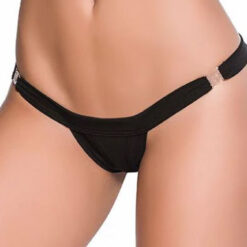 Low v Clip on Thong - Medium-large - Black