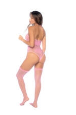 Blush Reverie Fishnet Bodysuit - Os - Bubblegum Pink - Image 2