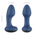 Frenzy App-Controlled Rotating Anal Vibrator - Blue - Image 3