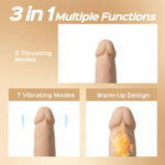 Luis-App Controlled 8.5 Real Thrusting Dildo With Clit Licker - Image 2