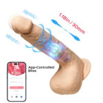 Luis-App Controlled 8.5 Real Thrusting Dildo With Clit Licker - Image 5