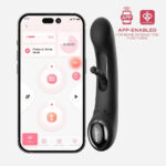 Tempo App-Controlled Tapping G-Spot Vibrator - Black - Image 5