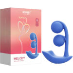 Melody Wearable Dual Vibrator - Blue - Image 2