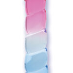 Shades, 7.5 Swirl Jelly Tpr Gradient Dong - Pink and Blue