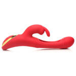 Rabbit Flick Flicking Silicone Rabbit Vibrator - Red - Image 2