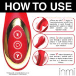 Rabbit Flick Flicking Silicone Rabbit Vibrator - Red - Image 7