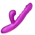 Thrust Wave Thrusting and Sucking Rabbit Vibrator - Purple - Image 2