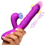Thrust Wave Thrusting and Sucking Rabbit Vibrator - Purple - Image 4