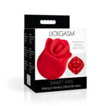 Sweet Kiss Kissing  Vibrating Clitoral Stimulator - Red