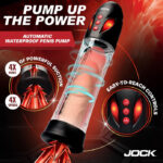 Power Up Automatic Waterproof Penis Pump - Clear - Image 2