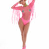Fringe Benefits 2pc Set - One Size - Pink