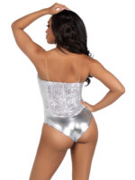 Sequin Bodysuit - Medium - Silver - Image 2