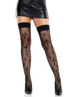 Worship Me Thigh Highs O-s - Black