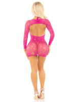 2pc Mini Heart Keyhole Mini Dress and Shrug - and Shrug - Os - Magenta - Image 2
