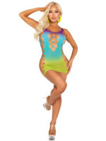 Seamless Ombre Mini Dress O-s - Ocean