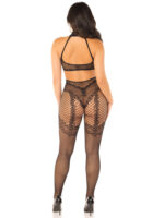 In the Mood Crotchless Bodystocking - Os - Black - Image 2