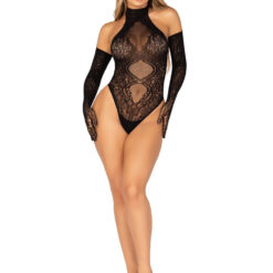 In Your Feels Teddy and Glove Set - Os - Black