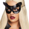 Vinyl Cat Mask - Os - Black