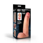 8 Cock Lock Dildo With Balls - Light