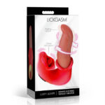 Lusty Licker Kissing and Licking Tongue Vibrator - Red - Image 2