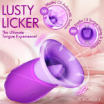 Licking Violet Sucking and Licking Vibrator Purple - Image 3