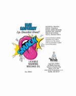 Smack Lickable Massage Oil, 3ml Pouch Display 36pc - Blue Raspberry - Image 3