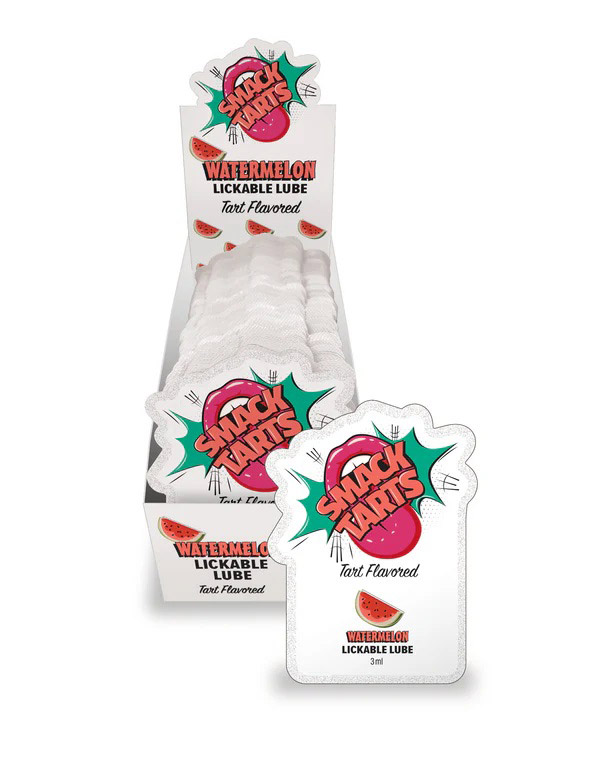 HOLG-BT455PD.jpg Smack Tarts Lube 3ml Pouch Display 36pc - Sour Watermelon - Image 1