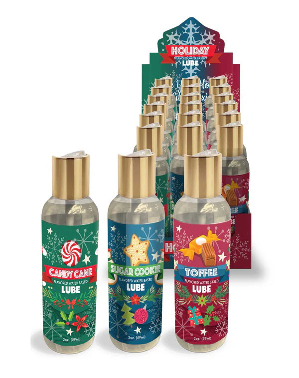 HOLG-BTHOL001.jpg Holiday Lubricant Display of 18, 3 Flavors - Image 1