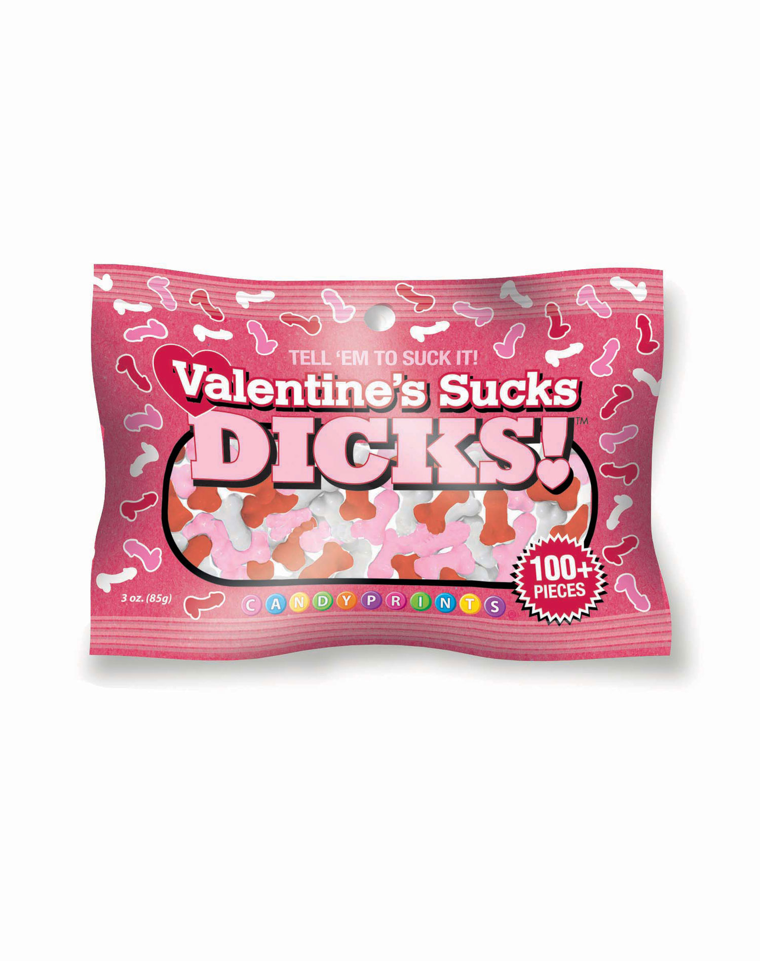 HOLG-CP1194.jpg Valentines Sucks Dicks Candy 3oz Bag - Image 1