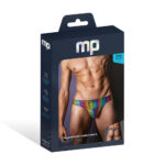 Pack and Play Thong with Front Condom Pouch - S-m - Rainbow - Image 3
