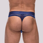 Diamond Mesh Thong - Navy - L-xl - Image 2