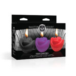 Fire Garden 3pc Rose Candle Set - Black, Purple, Red - Image 5