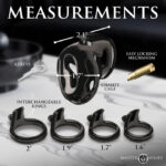 Hard Stop Double Ring Chastity Cage - Image 2