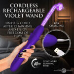 Elektrawand Rechargeable Violet Wand With Attachments Purple - Image 4