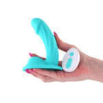 Colours Curve Vibrating 5 Dildo - Teal - Image 2