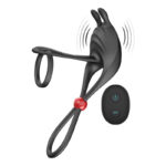 Cockpower Remote Control Cockring and Ball Cinch - Black - Image 3