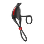 Cockpower Remote Control Cockring and Ball Cinch - Black - Image 4